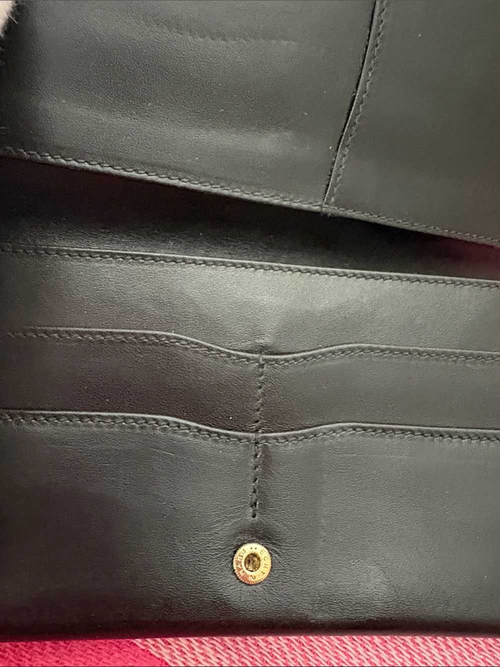 Gucci Black GG Monogram Continental Wallet with Gold Double G - Picture 11 of 15